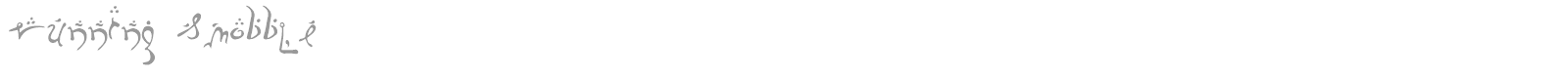 Running Smobble font preview